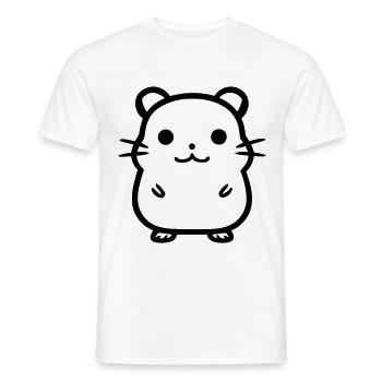 hamster - T-shirt homme - blanc - Devant - AI Model Male 178 dark (178cm)
