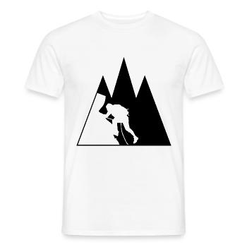 Dreieck Berg und Klettern - - Männer T-Shirt - Weiß - Vorne - AI Model Male 178 dark (178cm)