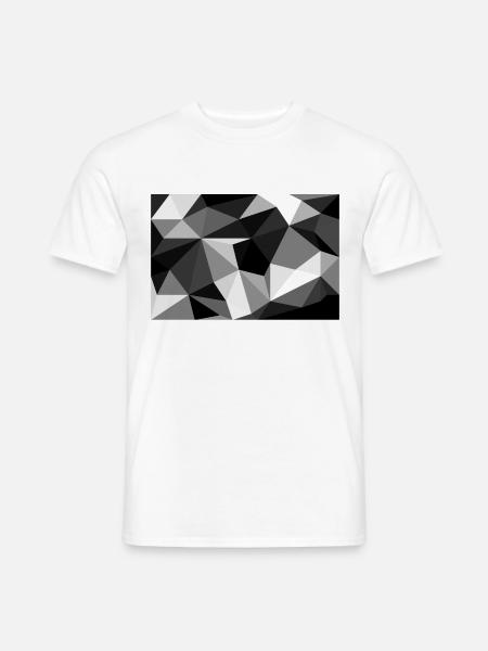 Polygon Black and White - Men's T-Shirt - white
