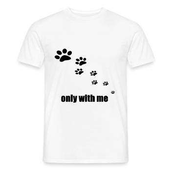 slady chien chien cadeau saigne - T-shirt homme - blanc - Devant - AI Model Male 178 dark (178cm)
