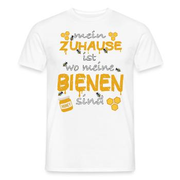 Beekeeping Bee beekeeper Honey Dealer Zeidler Bienen - Men's T-Shirt - white - Front - AI Model Male 178 dark (178cm)