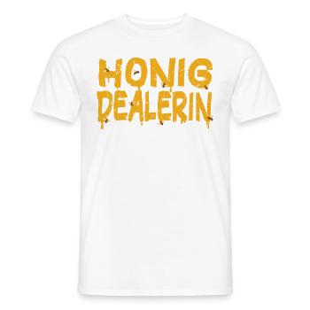 Honey Dealer Mrs. Beekeeper Beekeeping Bee beekeeper - Men's T-Shirt - white - Front - AI Model Male 178 dark (178cm)