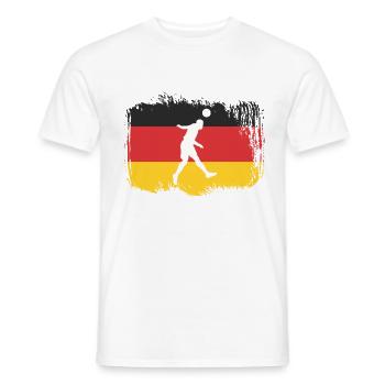 Football Germany Sports - Men's T-Shirt - white - Front - AI Model Male 178 dark (178cm)