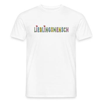 Lieblingsmensch - Männer T-Shirt - Weiß - Vorne - AI Model Male 178 dark (178cm)