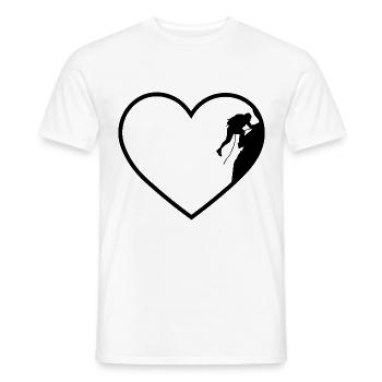 Herz 2 und Klettern - - Männer T-Shirt - Weiß - Vorne - AI Model Male 178 dark (178cm)