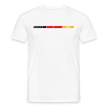 #GER - T-shirt homme - blanc - Devant - AI Model Male 178 dark (178cm)