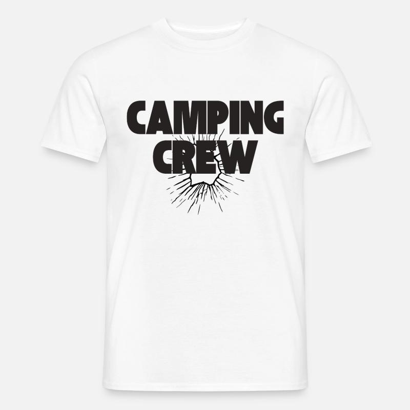 Camping Crew - Männer T-Shirt - Weiß