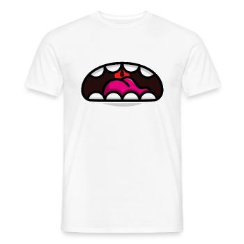 Mouth mask - Men's T-Shirt - white - Front - AI Model Male 178 dark (178cm)