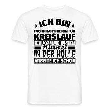 Fachpraktikerin für Kreislauf Geschenk lustig Himm - Männer T-Shirt - Weiß - Vorne - AI Model Male 178 dark (178cm)