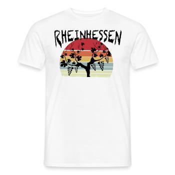 Stylisches Rheinhessen Design, Rheinhessen Wein - Männer T-Shirt - Weiß - Vorne - AI Model Male 178 dark (178cm)