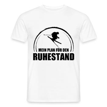 Mein Plan Fur Den Ruhestand - - Männer T-Shirt - Weiß - Vorne - AI Model Male 178 dark (178cm)