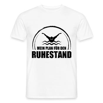 Mein Plan Fur Den Ruhestand - - Männer T-Shirt - Weiß - Vorne - AI Model Male 178 dark (178cm)