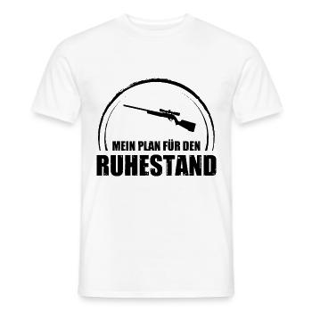 Mein Plan Fur Den Ruhestand - - Männer T-Shirt - Weiß - Vorne - AI Model Male 178 dark (178cm)