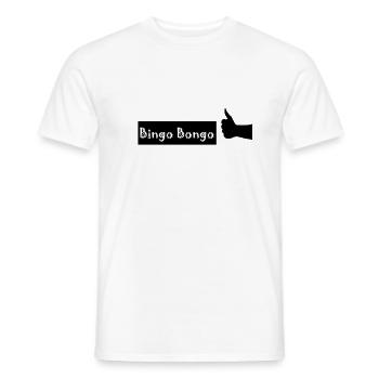 bingo bongo - Männer T-Shirt - Weiß - Vorne - AI Model Male 178 dark (178cm)