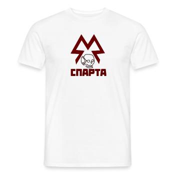 Sparte - T-shirt homme - blanc - Devant - AI Model Male 178 dark (178cm)