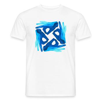 Taucherzeichen Symbol Kunst Taucher Geschenk - Männer T-Shirt - Weiß - Vorne - AI Model Male 178 dark (178cm)