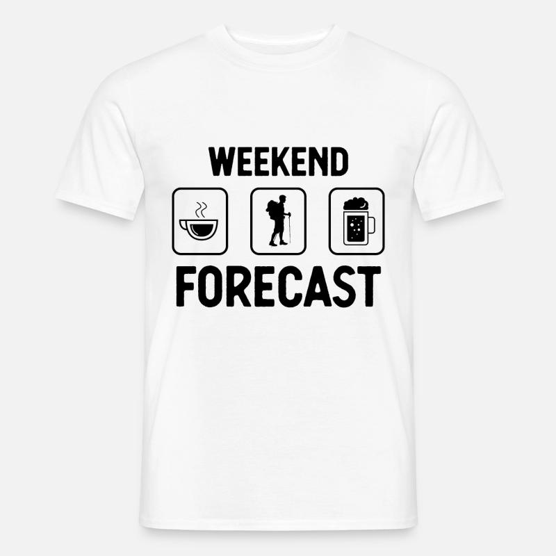 Wochenendprognose - (2) - Männer T-Shirt - Weiß