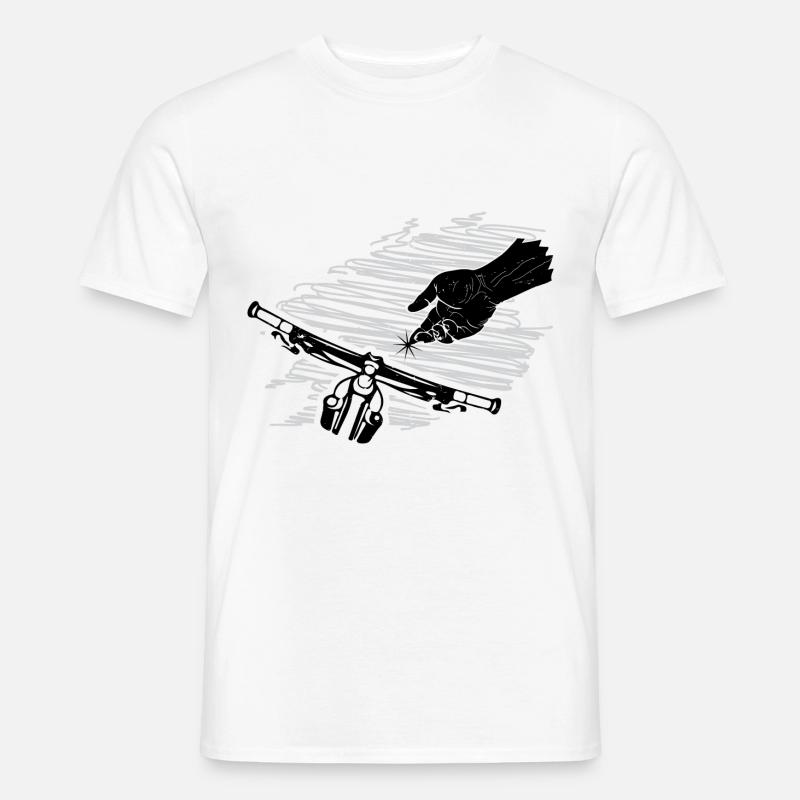 Bleib bei mir - - Männer T-Shirt - Weiß