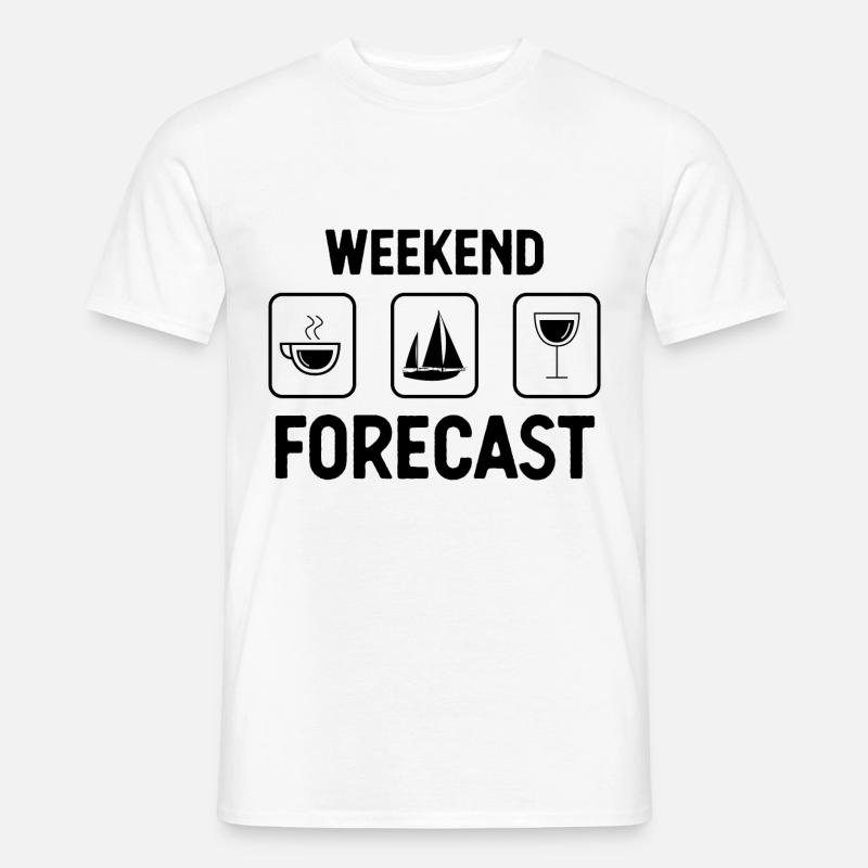 Wochenendprognose - - Männer T-Shirt - Weiß