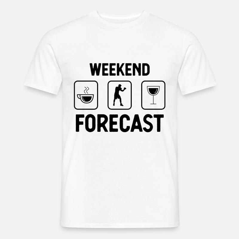 Wochenendprognose - - Männer T-Shirt - Weiß