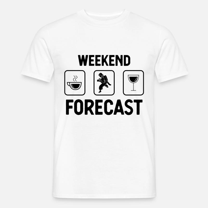 Wochenendprognose - - Männer T-Shirt - Weiß