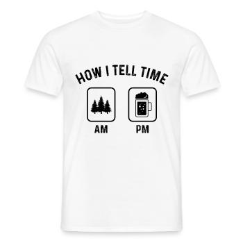 Comment dire l’heure sur PM 3 - (2) - T-shirt homme - blanc - Devant - AI Model Male 178 dark (178cm)