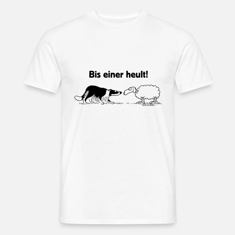 Bis einer heult - Männer T-Shirt - Weiß