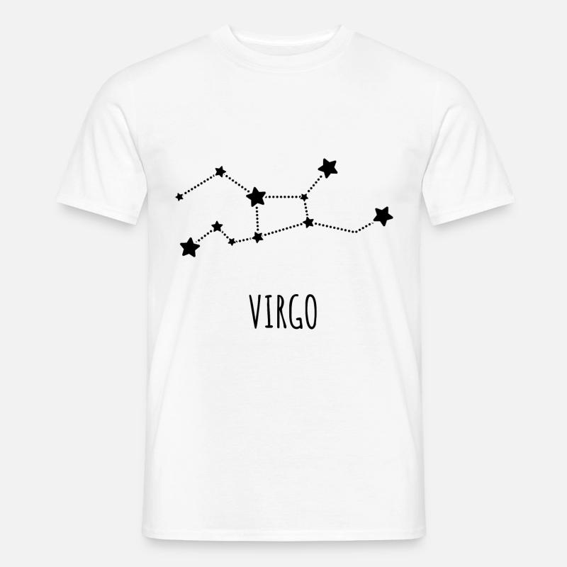 Sternzeichen Jungfrau - Männer T-Shirt - Weiß