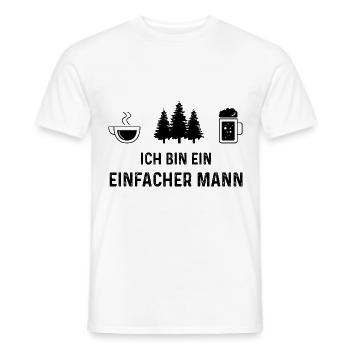 ICH BIN EIN EINFACHER MANN 3 - - Männer T-Shirt - Weiß - Vorne - AI Model Male 178 dark (178cm)