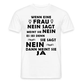 Les femmes non difficiles à comprendre - T-shirt homme - blanc - Devant - AI Model Male 178 dark (178cm)