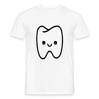 Cuddly tooth - Men's T-Shirt - white - Front - AI Model Male 178 dark (178cm)