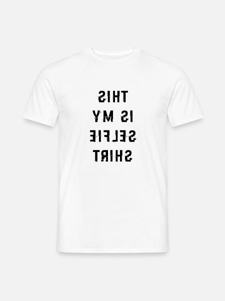 Selfieshirt - für selbstverliebte - Männer T-Shirt - Weiß