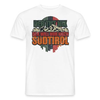Tirol Geschenk Urlaub Südtirol Berge - Männer T-Shirt - Weiß - Vorne - AI Model Male 178 dark (178cm)