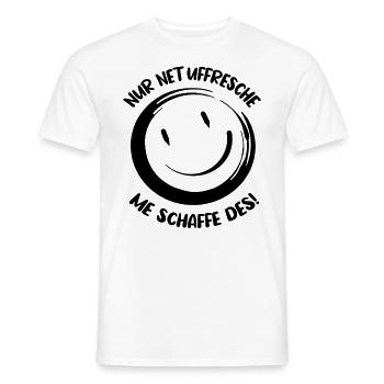 Lustiger Spruch Hessisch Motivationsspruch Arbeit - Männer T-Shirt - Weiß - Vorne - AI Model Male 178 dark (178cm)