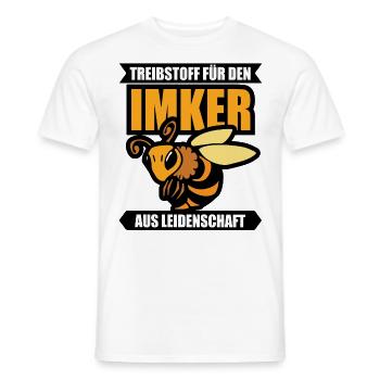 Treibstoff für den Imker - Männer T-Shirt - Weiß - Vorne - AI Model Male 178 dark (178cm)