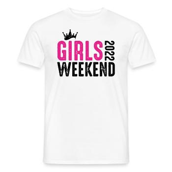 Girls Weekend 2022 Mädchen Reise Geschenk Urlaub - Männer T-Shirt - Weiß - Vorne - AI Model Male 178 dark (178cm)