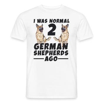Best German Shepherd Dog German Shepherd Lover - Männer T-Shirt - Weiß - Vorne - AI Model Male 178 dark (178cm)