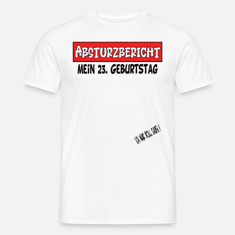 Gæstebog 23 års fødselsdag - Mænd T-shirt - hvid