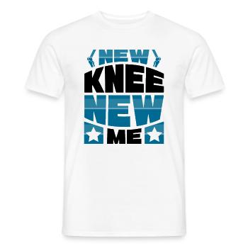 New Knee new me - Männer T-Shirt - Weiß - Vorne - AI Model Male 178 dark (178cm)