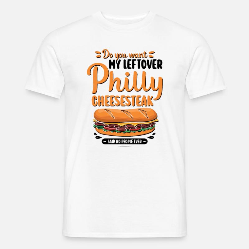 Philly Breakfast Sandwich - Männer T-Shirt - Weiß