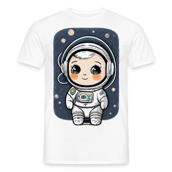 Astronaute mignon #1 - T-shirt homme - blanc - Devant - AI Model Male 178 dark (178cm)