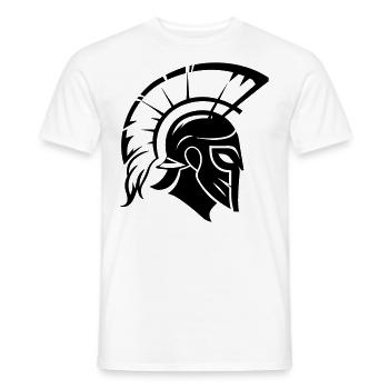 Sparta Spartanischer Krieger - Männer T-Shirt - Weiß - Vorne - AI Model Male 178 dark (178cm)