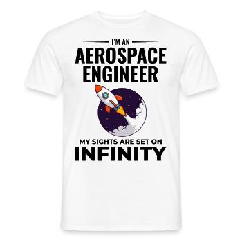 Luft- und Raumfahrtingenieur Raumfahrtraketenwissenschaftler - Männer T-Shirt - Weiß - Vorne - AI Model Male 178 dark (178cm)