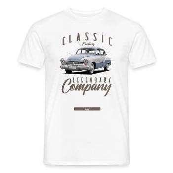 T Shirt Wartburg 2023 21 - Männer T-Shirt - Weiß - Vorne - AI Model Male 178 dark (178cm)
