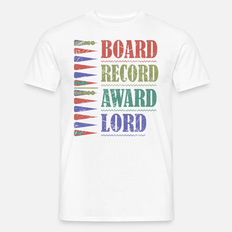 Backgammon Spiel - Männer T-Shirt - Weiß