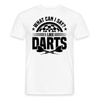 Dart Dartspieler Dartspiel Herren - Männer T-Shirt - Weiß - Vorne - AI Model Male 178 dark (178cm)