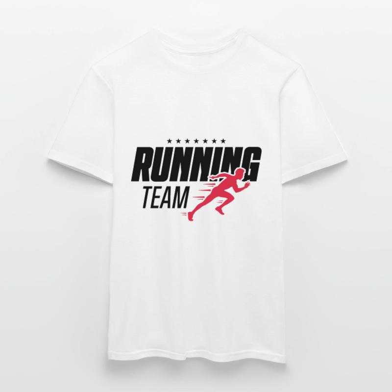 équipe en cours d'exécution marathon en cours d'exécution T-shirt homme