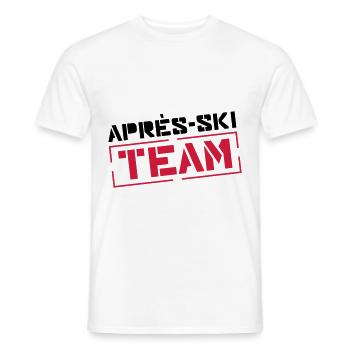 apres ski team - Männer T-Shirt - Weiß - Vorne - AI Model Male 178 dark (178cm)