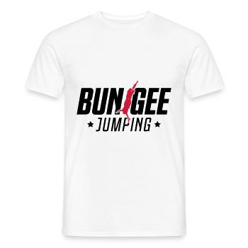 bungee jumping extremsport - Männer T-Shirt - Weiß - Vorne - AI Model Male 178 dark (178cm)