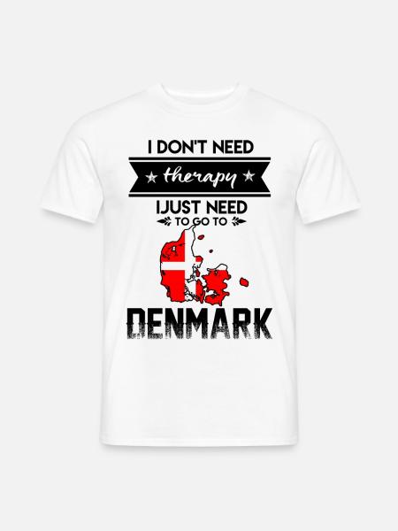 nach dänemark fahren - Männer T-Shirt - Weiß